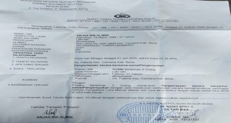 Kasus Anjas Bin Alimin, Keadilan Tersandera di Meja Penyidik Bone