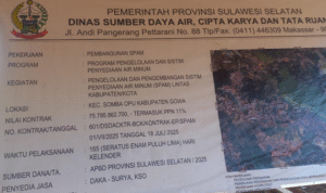 SPAM Ma’minasata Gowa Tercium Bau Korupsi, LSM: Proyek Ini Sarat KKN!