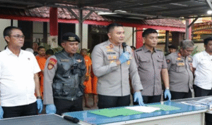 Polres Gowa Obok-obok Tambang Ilegal di Bajeng, Excavator Disita