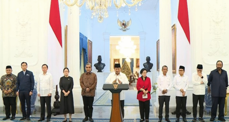 Pertemuan Istana, Prabowo Desak Elit Politik Dengarkan Suara Rakyat