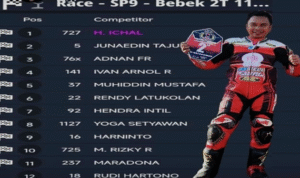 Aksi Spektakuler Junaedi, Dari Belakang Merangsek Jadi Runner-Up