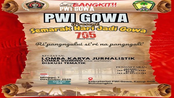Lomba Yang di gelar PWI Gowa Pererat Silaturahmi, PWI Gowa Gelar Acara Budaya dan Kompetisi Jurnalistik