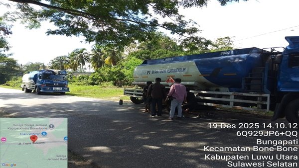 Mobil PT Bintang terang delapan sembilang Distribusi Solar Subsidi Diduga Disulap Jadi Bisnis Gelap