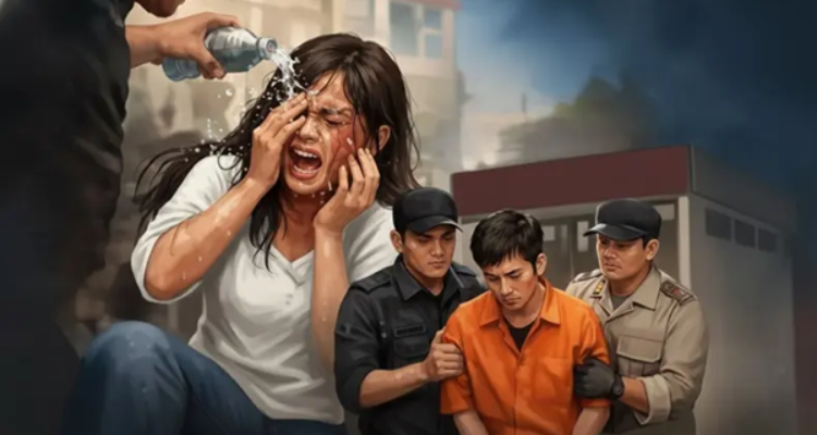 Sakit Hati Diputus, Pria di Makassar Siram Mantan dengan Air Keras, Ditangkap Polisi