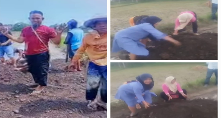 Tak Diurus Bertahun-tahun, Warga Siap ‘Kubur’ Jalan dengan Pisang dan Jagung