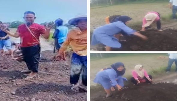 Tak Diurus Bertahun-tahun, Warga Siap ‘Kubur’ Jalan dengan Pisang dan Jagung