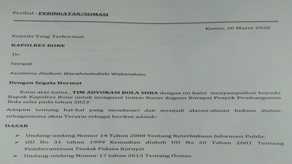 Proyek Mati Suri! Dugaan Korupsi Bola Soba Bikin Polisi Disudutkan