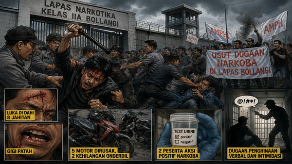 Aktivis Ngaku Dihajar Brutal Saat Demo Lapas Bollangi, Isu Narkoba Malah Disebut Dikaburkan