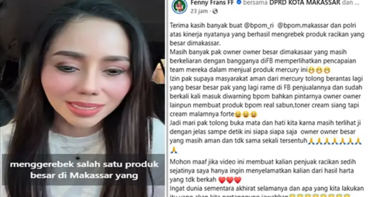 Heboh Status Fenny Frans soal Merkuri, Warganet Balik Kuliti Jejak Lamanya