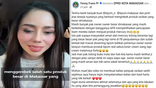 Heboh Status Fenny Frans soal Merkuri, Warganet Balik Kuliti Jejak Lamanya