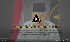 Video Amien Rais Bertema ‘Skandal Istana’ Lenyap dari Medsos Usai Ditakedown Komdigi
