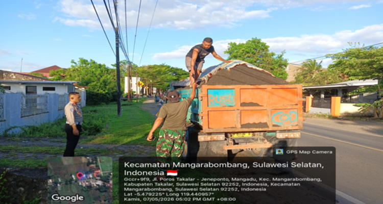 Sat Lantas Takalar Gelar Razia Sore, Truk Overload Kena Tilang