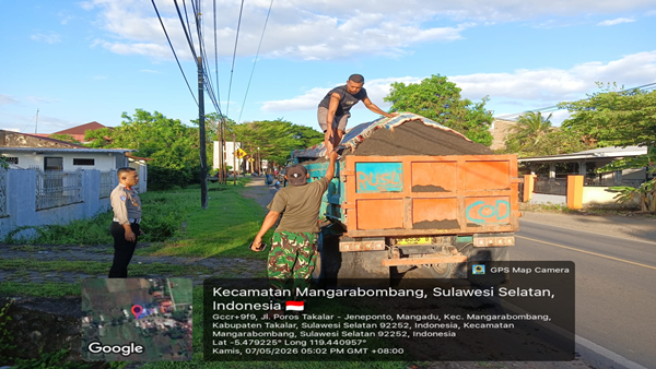 Sat Lantas Takalar Gelar Razia Sore, Truk Overload Kena Tilang
