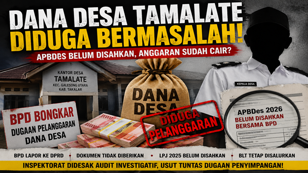 LSM Pemantik Seret Dugaan Pelanggaran Dana Desa Tamalate ke DPRD Takalar