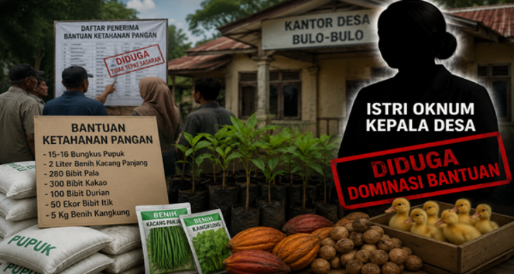 Bantuan Ketahanan Pangan Diduga Dikuasai Istri Oknum Kades, Inspektorat Diminta Audit