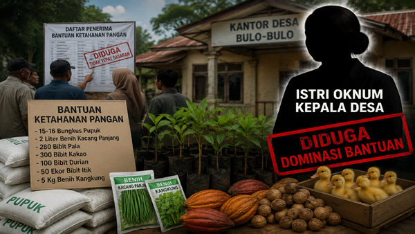 Bantuan Ketahanan Pangan Diduga Dikuasai Istri Oknum Kades, Inspektorat Diminta Audit