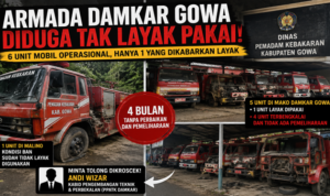 Diduga Lalai Pemeliharaan, Armada Damkar Gowa Terancam Lumpuh Saat Darurat