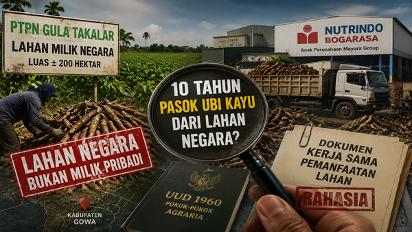 10 Tahun Sedot Hasil Lahan Negara, Pasokan Ubi Kayu ke Anak Usaha Mayora Akhirnya Disorot