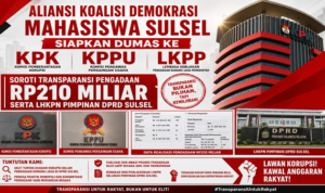 DPRD Sulsel Diterpa Sorotan, Data Pengadaan Rp210 Miliar Dibawa ke KPK, KPPU, dan LKPP