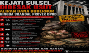 Kejati Sulsel Didesak Bongkar Dugaan Korupsi Tanpa Tebang Pilih