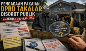 Anggaran Gemuk, Penyedia Kembali, Pengadaan Pakaian DPRD Takalar Dipelototi