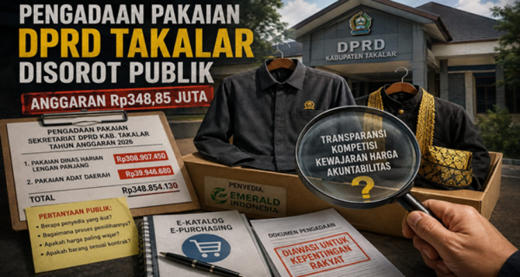 Anggaran Gemuk, Penyedia Kembali, Pengadaan Pakaian DPRD Takalar Dipelototi