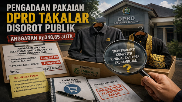 Anggaran Gemuk, Penyedia Kembali, Pengadaan Pakaian DPRD Takalar Dipelototi