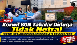 Ilustrasi Visual dibuat dengan AI Polemik Pemecatan Relawan Memanas, Korwil BGN Takalar Didesak Buka Rekaman CCTV