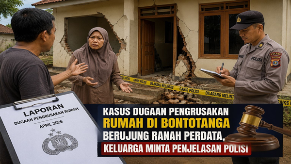 Kasus Pengrusakan Rumah Bontotanga Dipersoalkan, FPK Soroti Kinerja Penyelidikan Polisi