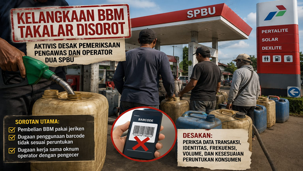 BBM Langka, Dugaan Permainan Barcode di Dua SPBU Takalar Mencuat