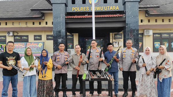 Pesan Wakapolres Luwu Utara: 60 Senjata Jadi Bukti Keseriusan Warga Jaga Perdamaian