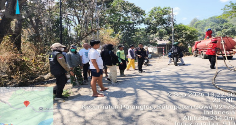 Kebakaran Lahan Lanna Mengancam Gardu PLN, Polhut Bertindak Cepat