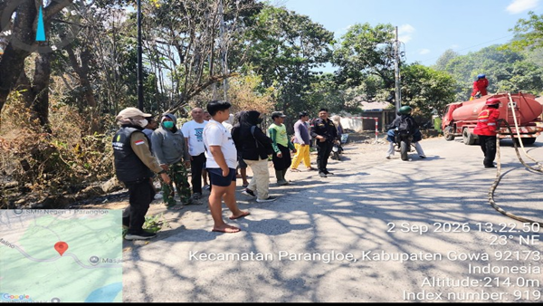 Kebakaran Lahan Lanna Mengancam Gardu PLN, Polhut Bertindak Cepat