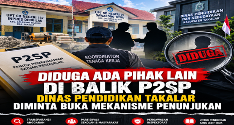 Ketua P2SP Diduga Ditentukan Dinas, Mekanisme Revitalisasi Sekolah Takalar Dipertanyakan