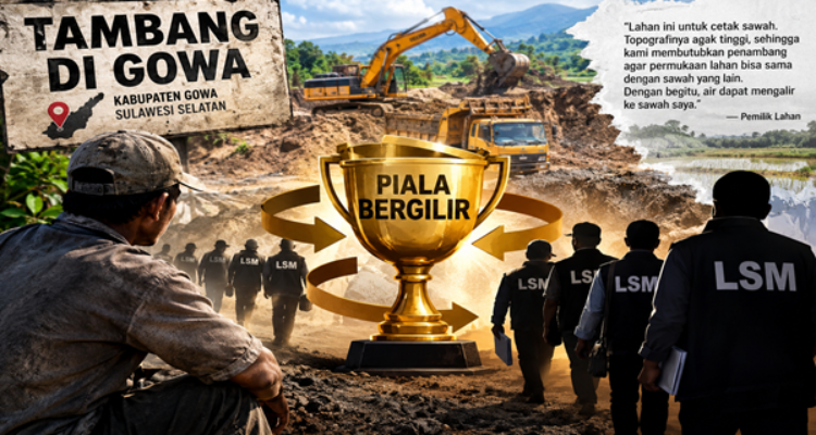 “Piala Bergilir” di Gowa, Penambang Diduga Jadi Sasaran Oknum LSM
