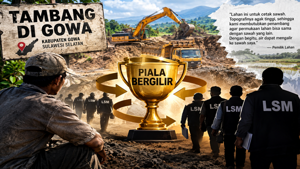 “Piala Bergilir” di Gowa, Penambang Diduga Jadi Sasaran Oknum LSM