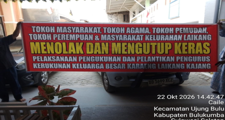 Kepengurusan KKB Karaeng Laikang Digugat Warga, Domisili Pengurus hingga Sekretariat Dipertanyakan